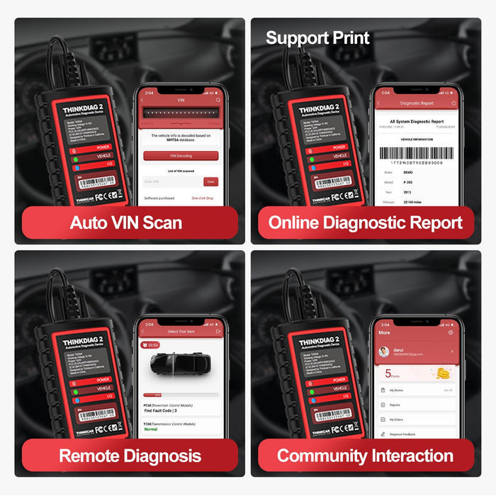ThinkDiag 2 All Systems Pro Tool for Android/iOS